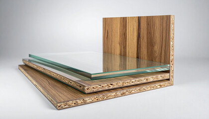 Colorful sticky notes floating in the air in a bright modern home office