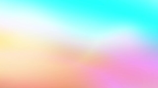 Cyan, orange, and white glow gradient. Modern seamless motion loop background designed for video productions, digital presentations, social media content, and animated wallpaper projects