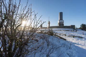 Gro&szlig;er Feldberg im Taunus in Hessen - eine winterliche Landschaft in Deutschland 

