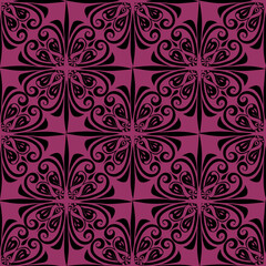 Fototapeta premium simple seamless abstract black and purple pattern, texture