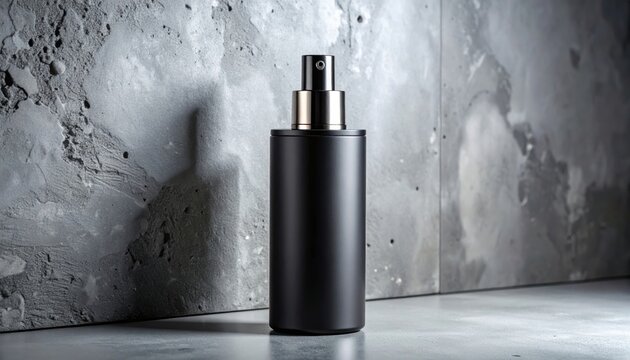FlyPro Firefly Sleek Black Matte Perfume Bottle with Metallic Ring Accent