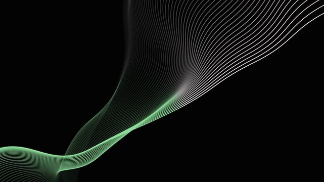abstract green wave background