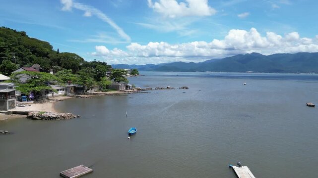 Paisagem Litor&acirc;nea Ba&iacute;a Mar Ribeir&atilde;o Da Ilha Fazenda De Ostras Frutos Do Mar Florian&oacute;polis Santa Catarina Brasil Ilha Cen&aacute;rio Costeiro Natureza Turismo Gastronomia