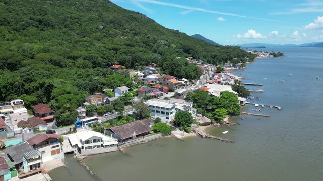 Paisagem Litor&acirc;nea Ba&iacute;a Mar Ribeir&atilde;o Da Ilha Fazenda De Ostras Frutos Do Mar Florian&oacute;polis Santa Catarina Brasil Ilha Cen&aacute;rio Costeiro Natureza Turismo Gastronomia