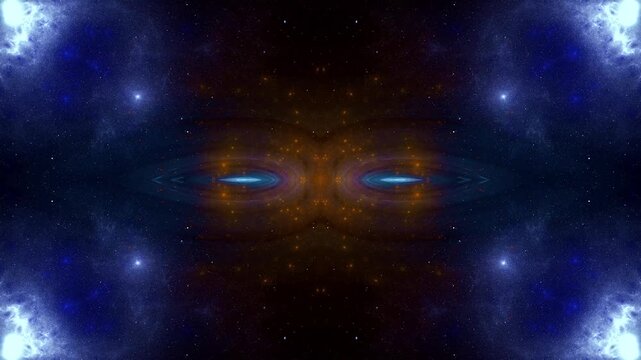 Abstract Background of Neon Colored Kaleidoscope Lights