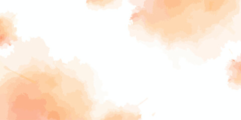 Obraz premium Abstract Watercolor Background with Soft Peach and Orange Tones