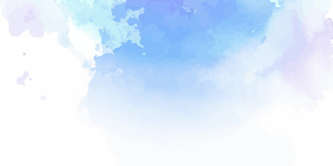 Obraz premium Soft Blue and Purple Abstract Watercolor Background Texture