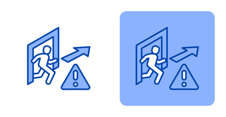 Risk Assessment icon, with contrast background.