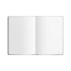 Naklejka premium An open book with blank pages ready to be filled with ideas and stories isolated on transparent background