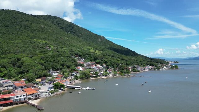 Paisagem Litor&acirc;nea Ba&iacute;a Mar Ribeir&atilde;o Da Ilha Fazenda De Ostras Frutos Do Mar Florian&oacute;polis Santa Catarina Brasil Ilha Cen&aacute;rio Costeiro Natureza Turismo Gastronomia