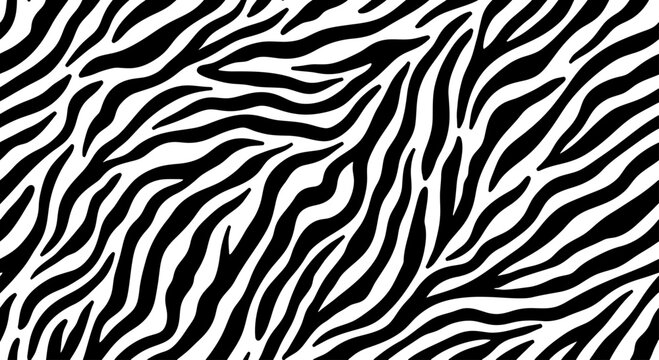 Black and white zebra stripes pattern seamless texture.