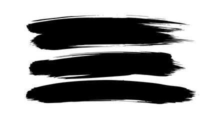 Bold black ink brush strokes create a striking artistic design. © Mobil