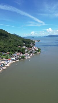 Paisagem Litor&acirc;nea Ba&iacute;a Mar Ribeir&atilde;o Da Ilha Fazenda De Ostras Frutos Do Mar Florian&oacute;polis Santa Catarina Brasil Ilha Cen&aacute;rio Costeiro Natureza Turismo Gastronomia