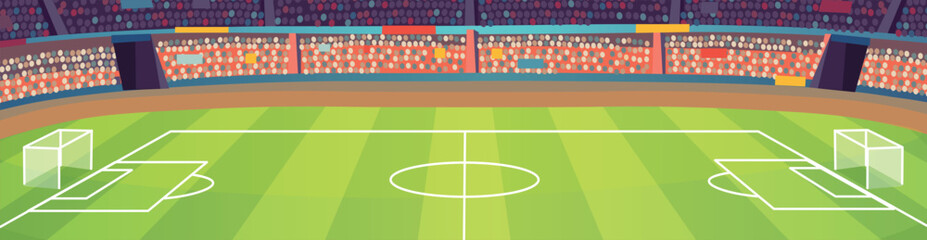 Soccer stadium. A large empty stadium arena © NADEZHDA