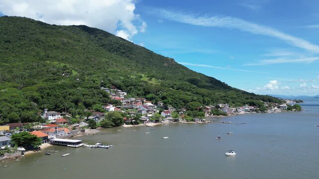 Paisagem Litor&acirc;nea Ba&iacute;a Mar Ribeir&atilde;o Da Ilha Fazenda De Ostras Frutos Do Mar Florian&oacute;polis Santa Catarina Brasil Ilha Cen&aacute;rio Costeiro Natureza Turismo Gastronomia