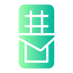 Obraz premium chocolate bar gradient icon