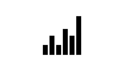 Bar Graph Icon for Data Analysis, Business Growth, and Statistical Visualization