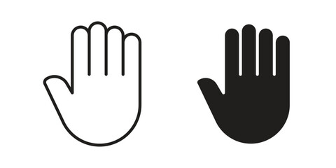 Obraz premium Hand icon symbol design template. Vector 10 eps.