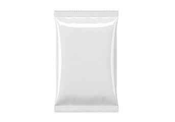 A clear plastic bag standing upright against a white background isolated on transparent background