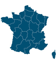 Fototapeta premium map of france