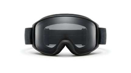 Black protective goggles with clear lens for safety and eye protection use