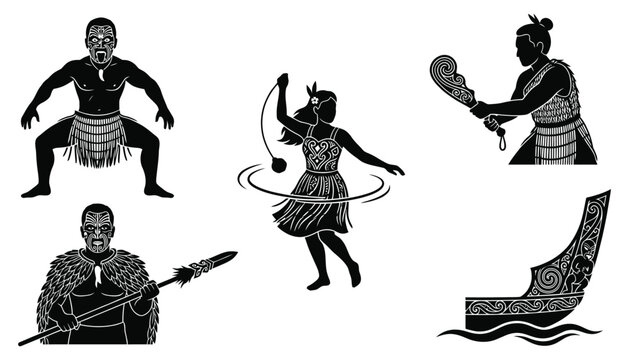 Maori Cultural Silhouettes Collection