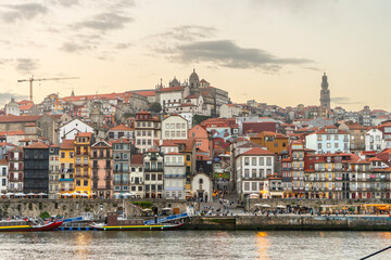 Fototapeta premium Old Town of Porto Viewed from the Douro River