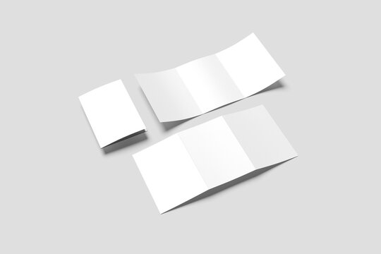 A5 Trifold Brochure Mockup