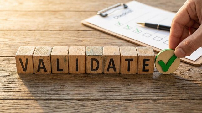 Validate Word with Checkmark and Checklist in Sunlight