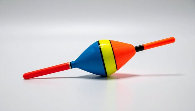 Colorful Fishing Float on White Background.
