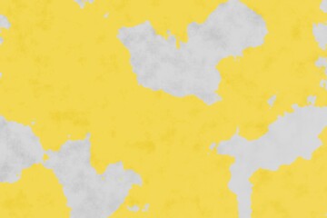 Naklejka premium Abstract yellow and gray weathered wall texture with peeling paint effects and industrial grunge style.