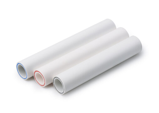Three fiberglass reinforced polypropylene pipes