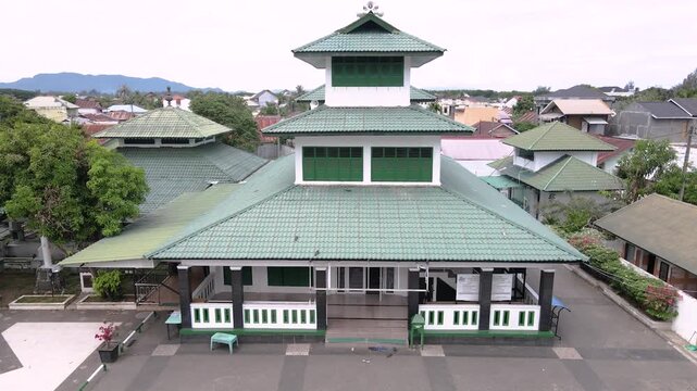 Drone Aerial of Masjid Teungku Dianjong, Banda Aceh, Indonesia