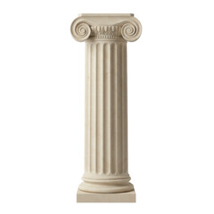 Obraz premium Ionic column on black background