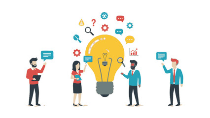 Business Team Collaboration Generating Creative Ideas and Innovative Solutions for Success