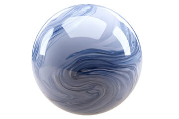 Abstract Blue Swirl Sphere