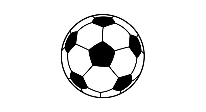 Classic Soccer Ball Graphic Illustration