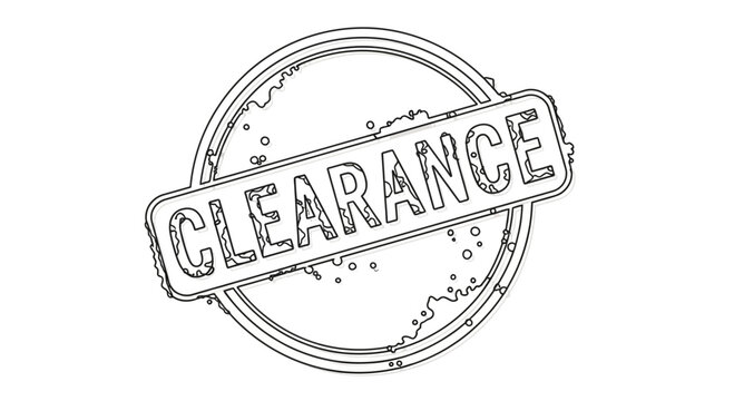 Clearance Sale Stamp - Grunge Style, Business Promotion