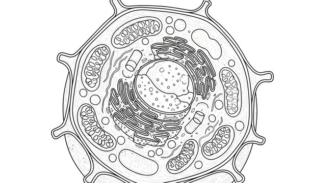 Plant Cell Diagram: Detailed Structure of a Eukaryotic Cell with Organelles
