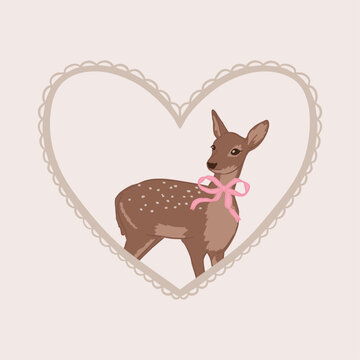 deer print, bambi core, animal print, background, print, greeting card, banners, web, wrapping paper, fashion, fabric, textile, wallpaper, cover 