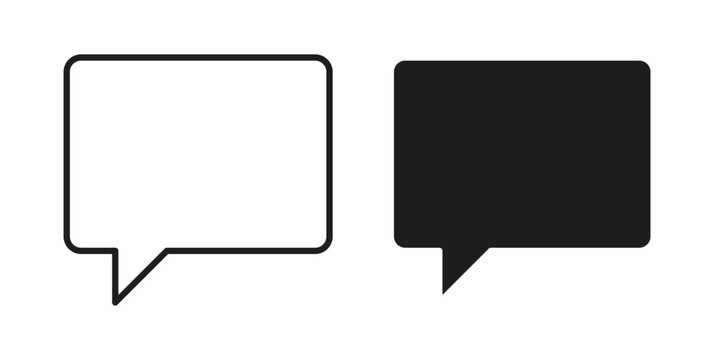 Speech bubble icon. Vector Isolated Illustration for web design.