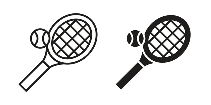 Tennis icon. Vector Isolated Illustration for web design.