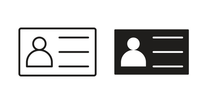 user id icon. Vector Isolated Illustration for web design.