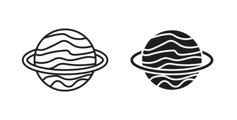 Saturn planet icon © Taylor