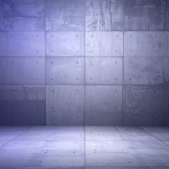 Abstract Concrete Wall Texture Background with Blue and Gray Gradient Lighting