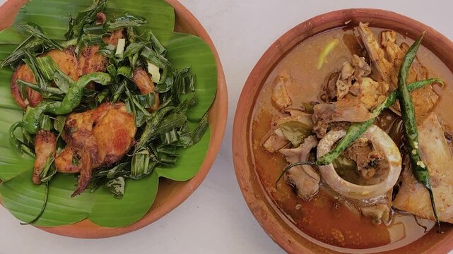 Acehnese Ayam Tangkap and Curry &ndash; Traditional Indonesian Cuisine