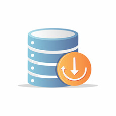 Database server with download and update icon