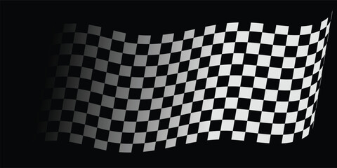 checkered flag waving
