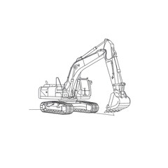 Excavator illustration