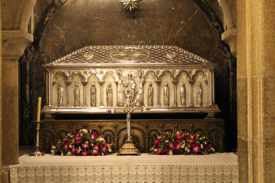 Reliquary of Saint James in Silver Shrine August 2024 Venerated Resting Place of the Apostle